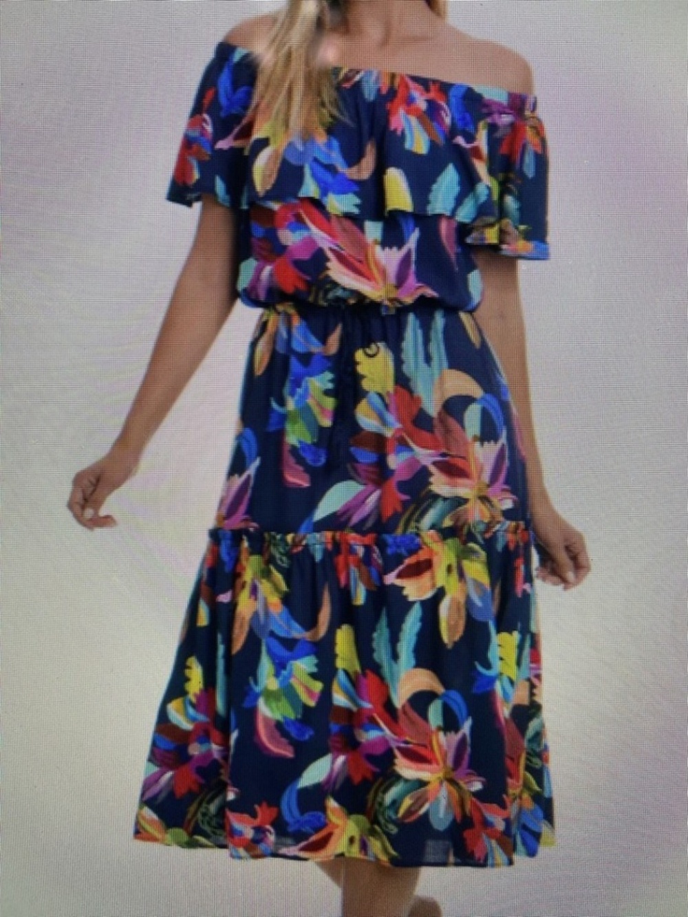 NWT La Blanca Resortwear By The Sea Off The Shoulder Cover up Dress XS